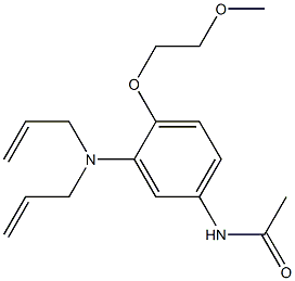 3'-(Diallylamino)-4'-(2-methoxyethoxy)acetanilide 구조식 이미지