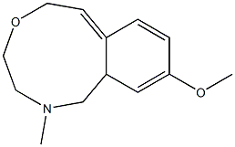 6-Methyl-3-methoxy-4a,5,6,7,8,10-hexahydro-6-aza-9-oxa-9H-benzocyclononene 구조식 이미지