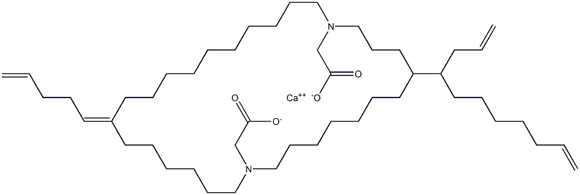 Bis[N,N-di(11-dodecenyl)aminoacetic acid]calcium salt Structure