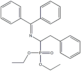 [1-(Diphenylmethylene)amino-2-phenylethyl]phosphonic acid diethyl ester Structure