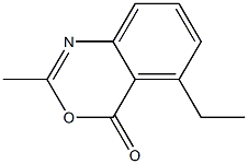 2-Methyl-5-ethyl-4H-3,1-benzoxazin-4-one 구조식 이미지