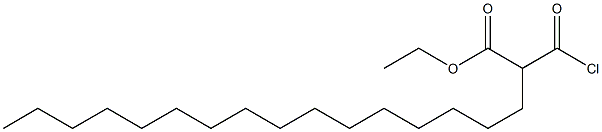 2-Carbethoxyoctadecanoic acid chloride Structure