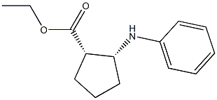 (1S,2R)-2-(Phenylamino)cyclopentane-1-carboxylic acid ethyl ester Structure