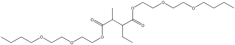 2-Ethyl-3-methylsuccinic acid bis[2-(2-butoxyethoxy)ethyl] ester 구조식 이미지