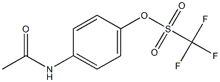 N-[4-(Trifluoromethylsulfonyloxy)phenyl]acetamide Structure