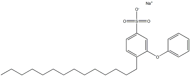 3-Phenoxy-4-tetradecylbenzenesulfonic acid sodium salt Structure