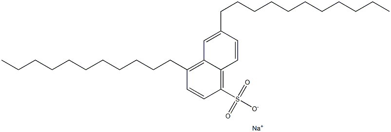 4,6-Diundecyl-1-naphthalenesulfonic acid sodium salt Structure