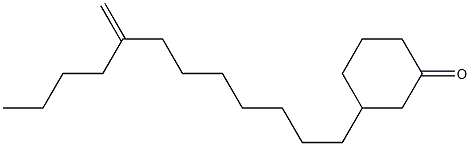 3-(8-Methylenedodecyl)cyclohexanone Structure