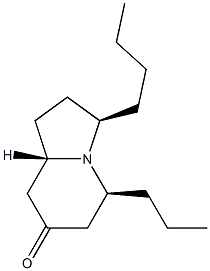 (3R,5S,8aS)-3-Butyl-5-propyl-1,2,3,5,6,8a-hexahydroindolizin-7(8H)-one 구조식 이미지