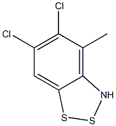 5,6-Dichloro-4-methyl-3H-1,2,3-benzodithiazole Structure