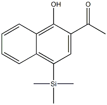 2-Acetyl-4-trimethylsilyl-1-naphthol 구조식 이미지