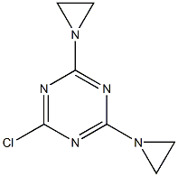 6-Chloro-2,4-bis(1-aziridinyl)-1,3,5-triazine 구조식 이미지