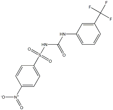 1-(3-Trifluoromethylphenyl)-3-(4-nitrophenylsulfonyl)urea Structure