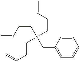 Tri(3-butenyl)benzylaminium 구조식 이미지