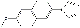 1,2-Dihydro-3-(1H-imidazol-1-yl)-7-methoxynaphthalene Structure