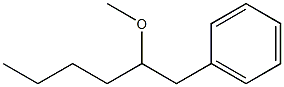 (2-Methoxyhexyl)benzene 구조식 이미지