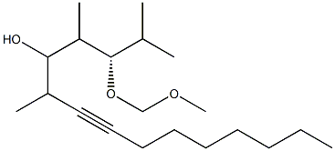 2-Methyl-1-[(2S)-1,3-dimethyl-2-methoxymethoxybutyl]-3-undecyn-1-ol 구조식 이미지