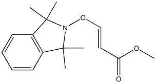 (E)-3-[(1,1,3,3-Tetramethyl-2,3-dihydro-1H-isoindol)-2-yloxy]propenoic acid methyl ester Structure