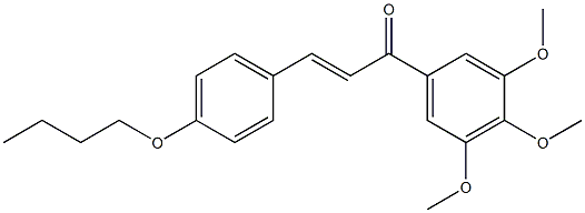 4-Butoxy-3',4',5'-trimethoxy-trans-chalcone Structure