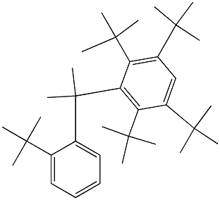 2-(2,3,5,6-Tetra-tert-butylphenyl)-2-(2-tert-butylphenyl)propane 구조식 이미지