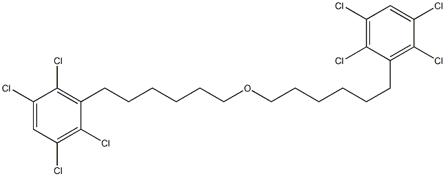 2,3,5,6-Tetrachlorophenylhexyl ether Structure