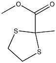 2-Methyl-1,3-dithiolane-2-carboxylic acid methyl ester Structure