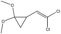 1-(3,3-Dimethoxycyclopropyl)-2,2-dichloroethene 구조식 이미지