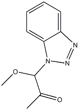 1-(1-Methoxy-2-oxopropyl)-1H-benzotriazole 구조식 이미지