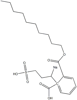 Phthalic acid 1-decyl 2-(1-sodiosulfopropyl) ester Structure