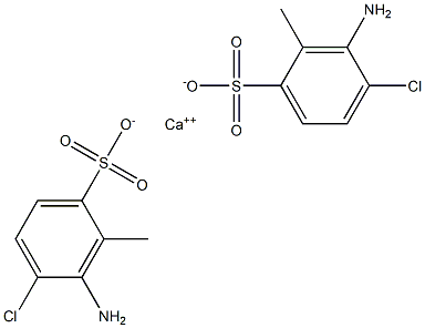 Bis(3-amino-4-chloro-2-methylbenzenesulfonic acid)calcium salt 구조식 이미지