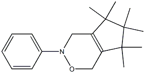 3-Phenyl-5,5,6,6,7,7-hexamethyl-1,4-dihydrocyclopent[d][1,2]oxazine 구조식 이미지