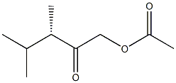 [S,(+)]-1-Acetyloxy-3,4-dimethyl-2-pentanone 구조식 이미지