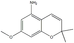 2,2-Dimethyl-7-methoxy-2H-1-benzopyran-5-amine 구조식 이미지