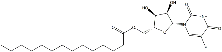 5-Fluoro-5'-O-tetradecanoyluridine 구조식 이미지