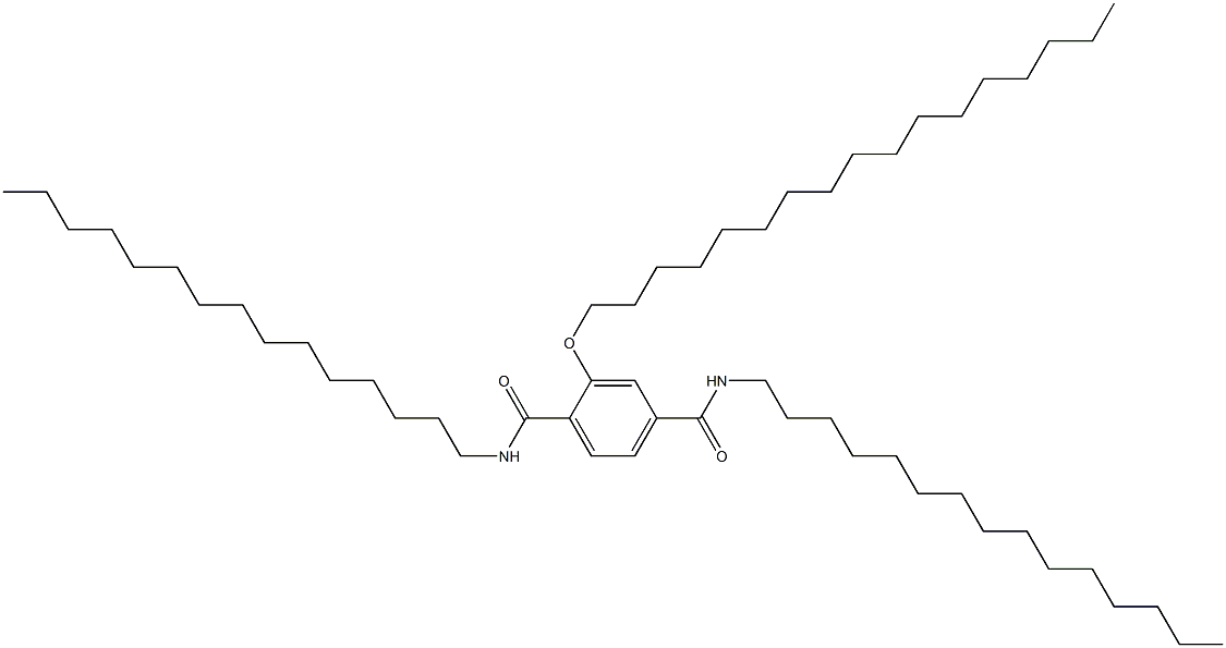 2-(Heptadecyloxy)-N,N'-dipentadecylterephthalamide 구조식 이미지