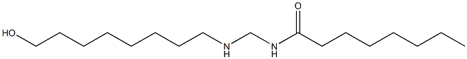 N-[[(8-Hydroxyoctyl)amino]methyl]octanamide 구조식 이미지