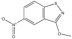 3-Methoxy-5-nitro-1,2-benzisothiazole 구조식 이미지