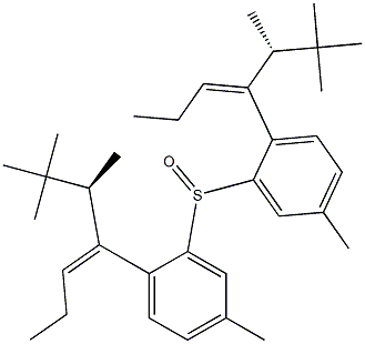 [(Z)-1-[(R)-1-Methylneopentyl]-1-butenyl]p-tolyl sulfoxide 구조식 이미지