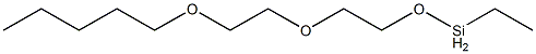 Ethyl[2-[2-(pentyloxy)ethoxy]ethoxy]silane Structure