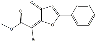2-[Bromo(methoxycarbonyl)methylene]-5-phenylfuran-3(2H)-one 구조식 이미지