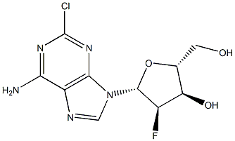 2-Chloro-2'-fluoro-2'-deoxyadenosine Structure