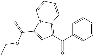 1-Benzoylindolizine-3-carboxylic acid ethyl ester 구조식 이미지