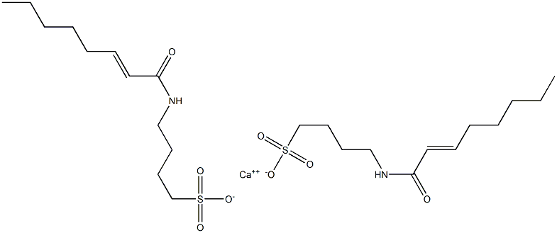 Bis[4-(2-octenoylamino)-1-butanesulfonic acid]calcium salt Structure