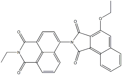 N-[(2,3-Dihydro-2-ethyl-1,3-dioxo-1H-benzo[de]isoquinoline)-6-yl]-3-ethoxynaphthalimide 구조식 이미지