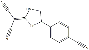 [5-(4-Cyanophenyl)oxazolidin-2-ylidene]malononitrile Structure