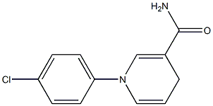 1-(4-Chlorophenyl)-1,4-dihydronicotinamide 구조식 이미지