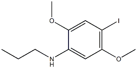 1-(2,5-Dimethoxy-4-iodophenylamino)propane Structure