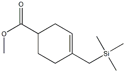 4-Trimethylsilylmethyl-3-cyclohexene-1-carboxylic acid methyl ester 구조식 이미지