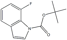 1-(tert-Butoxycarbonyl)-7-fluoro-1H-indole Structure