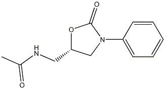 (5S)-5-Acetylaminomethyl-3-[phenyl]oxazolidine-2-one Structure